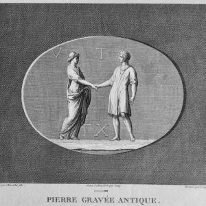 670-	GRAVURA ANTIQUE-ROME-GRECE-cerca de1792